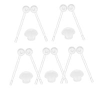 Healvian 1 Boîte Ensemble De Protection Auditive Pour Bâtons D'oreille Levier Anti-rayures Bandeau Manchette Charnières Invisibles Levier De Voiture Mini-charnières Résine Transparent