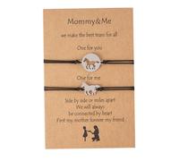 Healvian 1 Ensemble Bracelet Connecté Fil de Inoxydable pour Fête Mères Symbolisant Amour