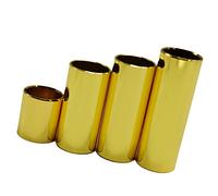 Healvian 1 Ensemble De 4 Pièces Couvre-doigts Boutons Bouton De Commode Guitare Slide Stand De Guitare Slide De Guitare Goulot D'étranglement Curseur De Guitare Étagère Golden