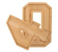 Healvian 1 Ensemble Plateau de Service Bois Forme de Chiffre Plateau de Rangement Robuste pour Charcuterie Bonbons et Gâteaux Décoration Anniversaire Nombre Utilisation Intérieure