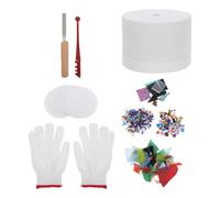 Healvian 1 Four à micro-ondes pour la fusion du verre : Kit de mini-four pour la création d'ornements en céramique et en verre - Accessoires pour artistes et amateurs de bijoux DIY