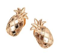 Healvian 1 Jeu Broche Ananas Épinglettes De Fruits Broche D'ananas Étalon Broche De Col De Cape Épingle À Nourrice Ananas Broche De Fruits Broche De Chapeau Alliage De Zinc Golden 2 Pièces