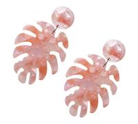 Healvian 1 Paire Boucles D'oreilles En Feuilles De Retour En Tortue Étalon Boucles D'oreilles Pour Femmes à La Mode Boucles D'oreilles à La Mode Boucles D'oreilles Monstère Version Acétate