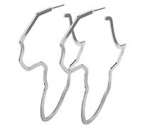 Healvian 1 Paire De Boucles D'Oreilles Carte De L'Afrique Boucles D'Oreilles En Or D'Oreilles Fantaisie Bijoux Africains Pour Femmes D'Oreilles