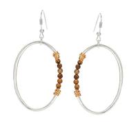 Healvian 1 Paire De Boucles D'Oreilles En Pierre Naturelle Boucles D'Oreilles Géométriques Boucles D'Oreilles Pendantes Elliptiques Pour Filles Boucles D'Oreilles