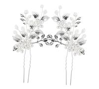 Healvian 1 Paire De Peignes De Mariée Style Enterrement De Vie De Jeune Fille Petits Accessoires De Mariage Coiffe De Demoiselle D'Honneur Peigne À Cheveux Incrusté De Strass