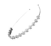 Healvian 1 Pc Bandeau mince en zircon bandeaux de mode coiffure créative concours de fête coiffure chic femmes hair charms hair toppers fashion bandeau créatif coiffure femme alliage Silver
