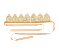 Healvian 1 Pc Bandeau Pour Enfants Couronne Pour Les Enfants Bandeau Bandana De Ruban Pour s x De Fleurs Pour Bébé Coiffe D's Filles Golden En Tissu