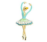 Healvian 1 Pièce Broche En Alliage Épingle De Danseur Ballet Goupille Broche De Mode Broches De Filles Broche De Mariage Broche De Danse Broche Pour Femme Blue