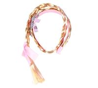 Healvian 1 Pièce De Couronne De Princesse Tressée Colorée Bandeaux Accessoires Pour Cheveux Coiffure Déguisement Bandeau Tressé Cheveux Longs Perruques Tressées Accessoires Pour