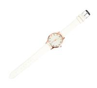 Healvian 1 Pièce Montre Femme Montres pour Femmes Montre-Bracelet habillée Orient Montres-Bracelets Montre Sport Montre-Bracelet Femme Montre Simple Simili Cuir PU Blanche