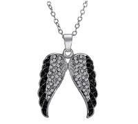 Healvian 1 Pièce Pendentif D'aile En Diamant Collier Pour La Fête Des Mères De La Fête Des Mères Collier De Mode Décor De Cou D'amant Chaîne De Clavicule Attrayante Alliage