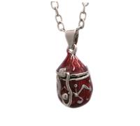 Healvian 1 Pièce Pendentif d'eau Collier Animal De Compagnie Incinération Commémoratifs pour Animaux De Compagnie Mémorial Bijoux De Cendres Cuivre Rouge