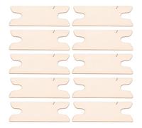 Healvian 10 Bâtonnets de Tissage en Bois Outils de Navette pour Métier à Tisser Kit de 10 Pièces pour Écharpes et Tapisseries Accessoires de Couture Faits Main Outils Polyvalents pour