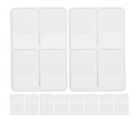 Healvian 10 Jeux d'Onglets Adhésifs Blancs Double-Face 1 Pouce pour Classement Marqueurs de Page et Annotation de Documents Autocollants Repositionnables pour Bureau École et