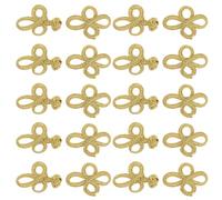 Healvian 10 Paires de Boutons à Fermeture Chinoise en Matériau Léger Boutons Décoratifs à Nœuds pour Cheongsam Accessoires de Costume Traditionnels pour Couture et Tenues de Scène