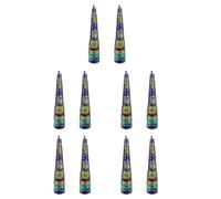 Healvian 10 Pièces Bagues Griffes pour Ongles Longs en Alliage Détachables Style Palais Protège-doigts pour Fête Halloween et Danse