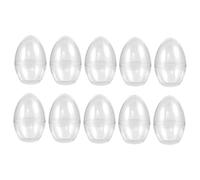 Healvian 10 pièces Boîtes à Transparentes Œuf de Pâques Élégant pour Récipients Sécurisés et Durables pour Décorer Vos Événements Festifs