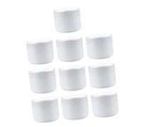 Healvian 10 Pièces Bouteilles de Crème de Voyage Conteneurs Pratiques pour Cosmétiques Pots de Crème Réutilisables pour Échantillons et Soins Personnels