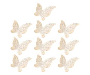 Healvian 10 Pièces Charms en Alliage Or pour Remplissage de Résine Époxy, Accessoires Professionnels pour Création de Bijoux et Ongles Artificiels