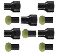 Healvian 10 Pièces Éponge à Maquillage Tête de Champignon Verte en Polyuréthane Hydrophile, Applicateur Fond de Teint pour Visage, Absorbe Peu de Produit, pour Maquillage Quotidien
