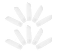 Healvian 10 Pièces Flacon de Voyage à Presser Rechargeable 30ml, Tube Souple en Plastique Blanc avec Bouchon à Clapet, pour Crème et Dentifrice, Portable pour Voyage et Transit