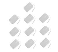 Healvian 10 pièces Lot de Patchs Électrodes Massage Autocollants Réutilisables Gel Non Tissé pour Soins Thérapeutiques et Acupuncture