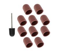 Healvian 10 pièces Nail Sanding Caps Remover Caps For Manicure Nail Drill Bit Grinding And Polishing