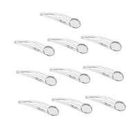 Healvian 10 pièces Pinces à Cheveux Fer Bases de Barrette pour Accessoires DIY Coiffure Pinces Snap Artisanales Résistantes Supports pour Femmes et Filles