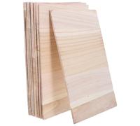 Healvian 10 Pièces Planche de Casse Professionnelle Taekwondo, Bois | Prop de Démonstration, Entraînement Concentration et Réaction, Usage Karaté, Teinture Kaki, Lot Unique