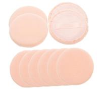 Healvian 10 pièces Pure Cotton Round Makeup Puff Compact Cosmetic Puff For Loose Powder Face Makeup