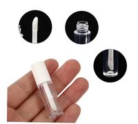 Healvian 10 pièces Tubes de Gloss à Réutilisables avec Bouchon Blanc Contenants Miniatures pour à Gloss Vide pour Stockage de Cosmétiques
