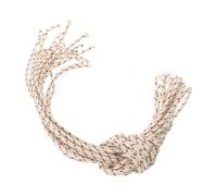 Healvian 10 Rouleaux Mèche de Lampe à Huile Ronde, en Coton pour Camping | Ignition Rapide, Forte Absorption D’huile, Résistance à Haute Température, pour Lampe à Pétrole et Extérieur