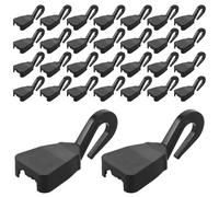 Healvian 100 Crochets de Voiture en Plastique Polyvalents Clips de Rangement pour Sièges Auto et Filets de Coffre Accessoires de Fixation Robustes pour Appuie-tête, Porte-Bagages Arrière