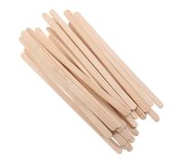 Healvian 100 pièces Bâtons Bois pour Épilation Ensemble de Spatules Bois à Bord Rond pour Épilation des Sourcils et Application de Cire