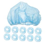 Healvian 100 pièces Casquettes Bouffantes Non Tissées Filet Élastique Respirant Couvre Cheveux pour Cuisine Restauration et Laboratoire Maintien Sûr sans