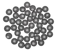 Healvian 100 Pièces Coussinets de Protection en Mousse pour Écouteurs, Embouts de Remplacement Noir 18mm, Facile à Installer, Protège Oreilles Confortablement