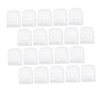 Healvian 100 pièces Masque Visage Prédécoupée pour Soins Spa Fibres Fines Absorbantes pour Crèmes et Masques Épais Adapté Soins Exfoliation et Purification