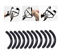 Healvian 100 pièces Recharges Caoutchouc Recourbe Cils Accessoires Maquillage Bandes Silicone Noires Élastiques Remplacement Durable Compatible Recourbe Cils Professionnel