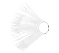 Healvian 100 pièces Transparent Nail Practice Tips Display Sticks For Nail Polish Color Showcase Portable Manicure Kit Bâtons Ongles Présentoir Ongles