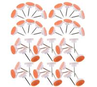Healvian 100 Punaises Réfléchissantes Orange à Tête Plate Lot de 100 Pièces pour Balisage de Sentiers de Chasse et Randonnée Visibilité Nocturne Optimale Adaptées au Camping et