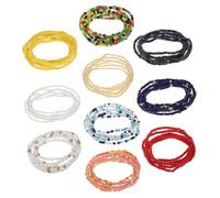 Healvian 10pièces Chaîne De Perles De Riz Colorée Chaîne Décoration Élégante Pour Pantalons Et Vêtements