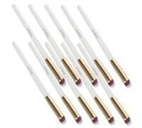 Healvian 10pièces Pinceau Anti-ombres Biseauté Pour Maquillage Application De Correcteur Sous Les Yeux Pinceaux De Maquillage Pour Yeux Et Sourcils