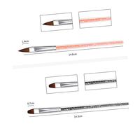 Healvian 10pièces Set De Stylos Nail Line Pour Manucure Diy Avec Pinceaux Nylon Fins Accessoires Ongles Pour Salon Et Usage Personnel