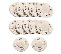 Healvian 12 Paires de Boutons Magnétiques Argentés Ultra-fins, Fermoirs Robustes pour Paquet, Goupilles de Fixation Polyvalentes, Accessoires de Couture DIY pour Paquet à Main et Vêtements