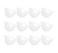 Healvian 12 Pièces Cache-Plantes Carré en Plastique Transparent pour Serrage, Cloche de Jardin Rétention D'humidité, Protection pour Plantes et Succulentes