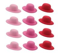 Healvian 12 Pièces Mini Cowboy Hat Hair Clips Small Top Hat Fascinators For Styling Cowgirl Accessories Vintage Flair For Parties And Tea Gatherings