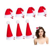 Healvian 12 Pièces Mini Épingles Cheveux Bonnet de Noël Peluche Barrettes Décoratives pour Filles Accessoires Festifs Durables et Mignons