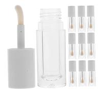 Healvian 12 Pièces Tube Vide Transparent Avec Baguette Contenant De Gloss Pour Recharge Lot De Tubes De Soin Des Lèvres