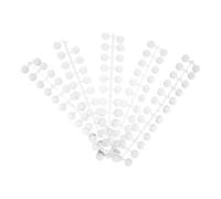 Healvian 120 Pièces Présentoir Transparent Palette Ronde Plate Portable pour Comparaison Complète des Couleurs pour Échantillons D'ongles en Plastique pour Salon de Manucure